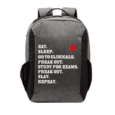 Funny Nurse Gift Slay Rn Lpn Clinicals Nursing School Gift Vector Backpack