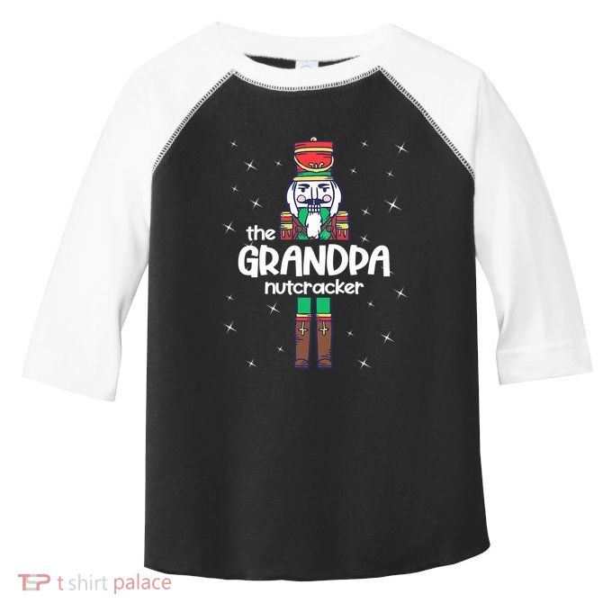 Funny Nutcracker Grandpa Love Ballet Dance Christmas Toddler Fine Jersey T-Shirt