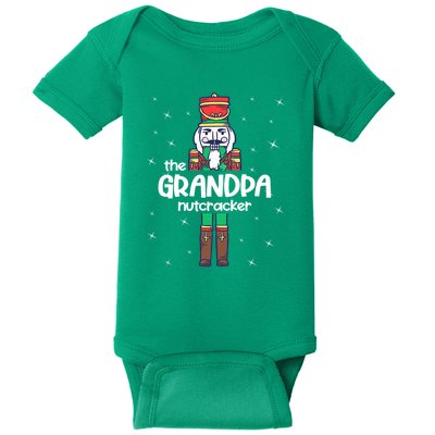 Funny Nutcracker Grandpa Love Ballet Dance Christmas Baby Bodysuit