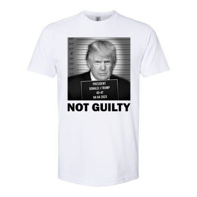 Funny Not Guilty Trump Mug Shot Softstyle® CVC T-Shirt