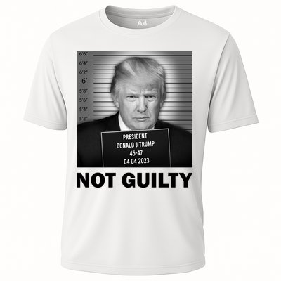 Funny Not Guilty Trump Mug Shot Performance Shirt