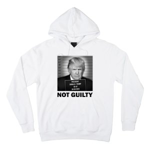 Funny Not Guilty Trump Mug Shot Hoodie