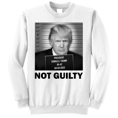 Funny Not Guilty Trump Mug Shot Sweatshirt