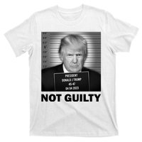 Funny Not Guilty Trump Mug Shot T-Shirt