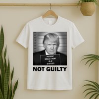 Funny Not Guilty Trump Mug Shot T-Shirt
