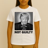 Funny Not Guilty Trump Mug Shot T-Shirt