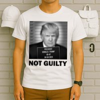 Funny Not Guilty Trump Mug Shot T-Shirt
