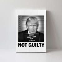 Funny Not Guilty Trump Mug Shot Canvas