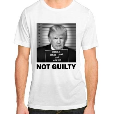 Funny Not Guilty Trump Mug Shot Adult ChromaSoft Performance T-Shirt