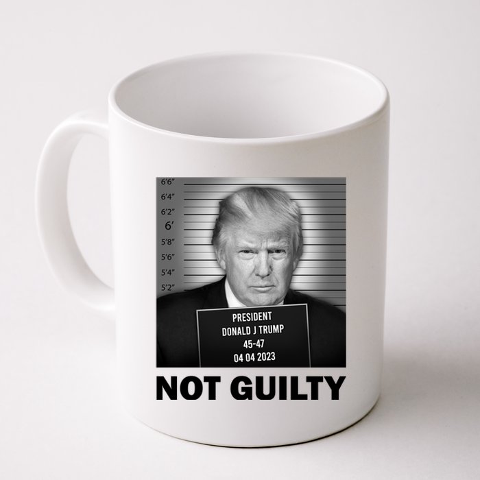 Funny Not Guilty Trump Mug Shot Coffee Mug