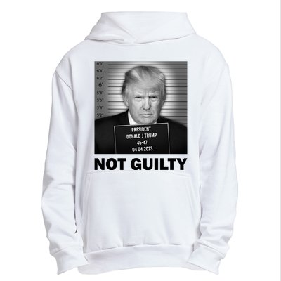 Funny Not Guilty Trump Mug Shot Urban Pullover Hoodie