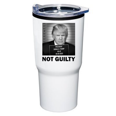 Funny Not Guilty Trump Mug Shot Tumbler