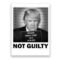 Funny Not Guilty Trump Mug Shot Poster