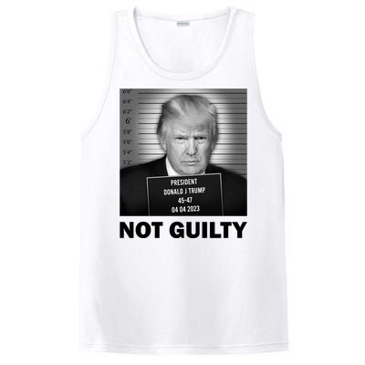 Funny Not Guilty Trump Mug Shot PosiCharge Competitor Tank