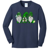 Funny Nurse Gnomes St Patrick's Day Tee Nursing Lover Kids Long Sleeve Shirt