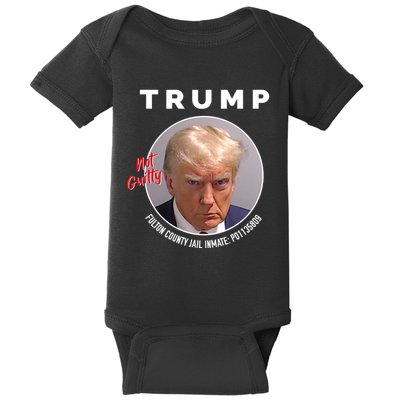 Funny Not Guilty Fulton County Jail Inmate P01135809 Mugshot Baby Bodysuit