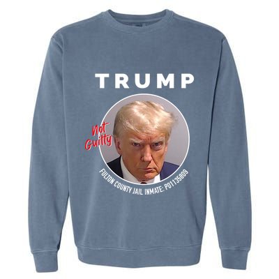 Funny Not Guilty Fulton County Jail Inmate P01135809 Mugshot Garment-Dyed Sweatshirt