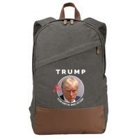 Funny Not Guilty Fulton County Jail Inmate P01135809 Mugshot Cotton Canvas Backpack