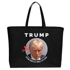 Funny Not Guilty Fulton County Jail Inmate P01135809 Mugshot Cotton Canvas Jumbo Tote