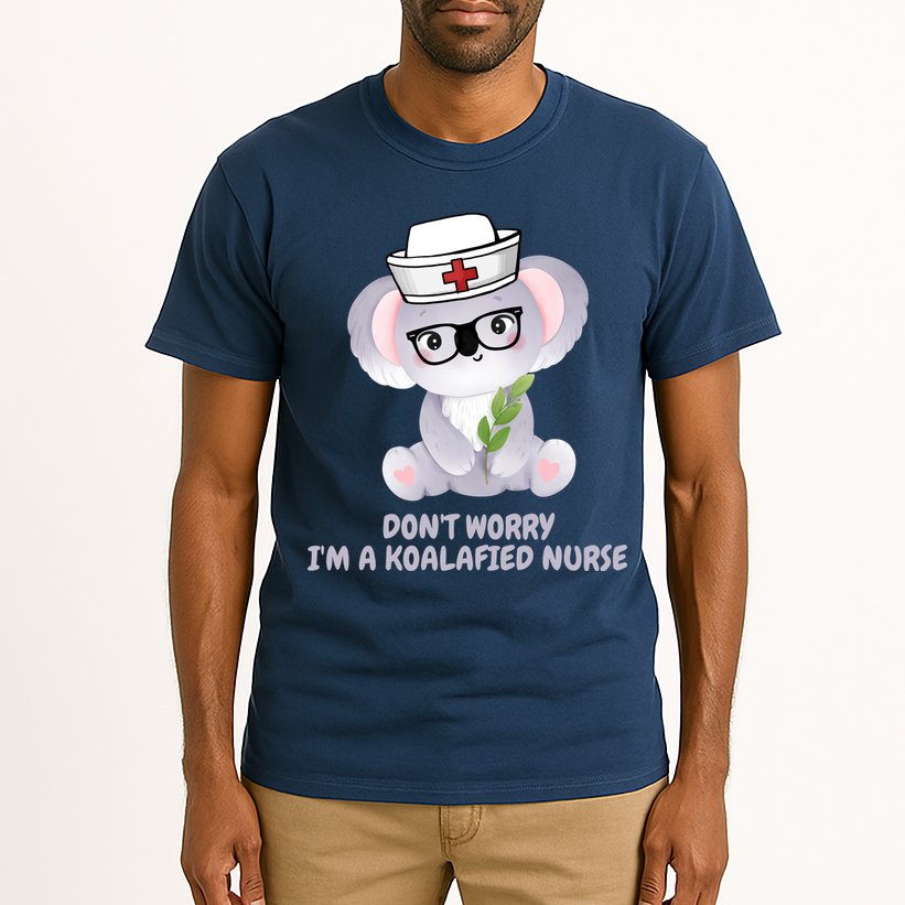 Funny Nurse Gifts, Koala Koalafied Nursing Qualified Tall T-Shirt