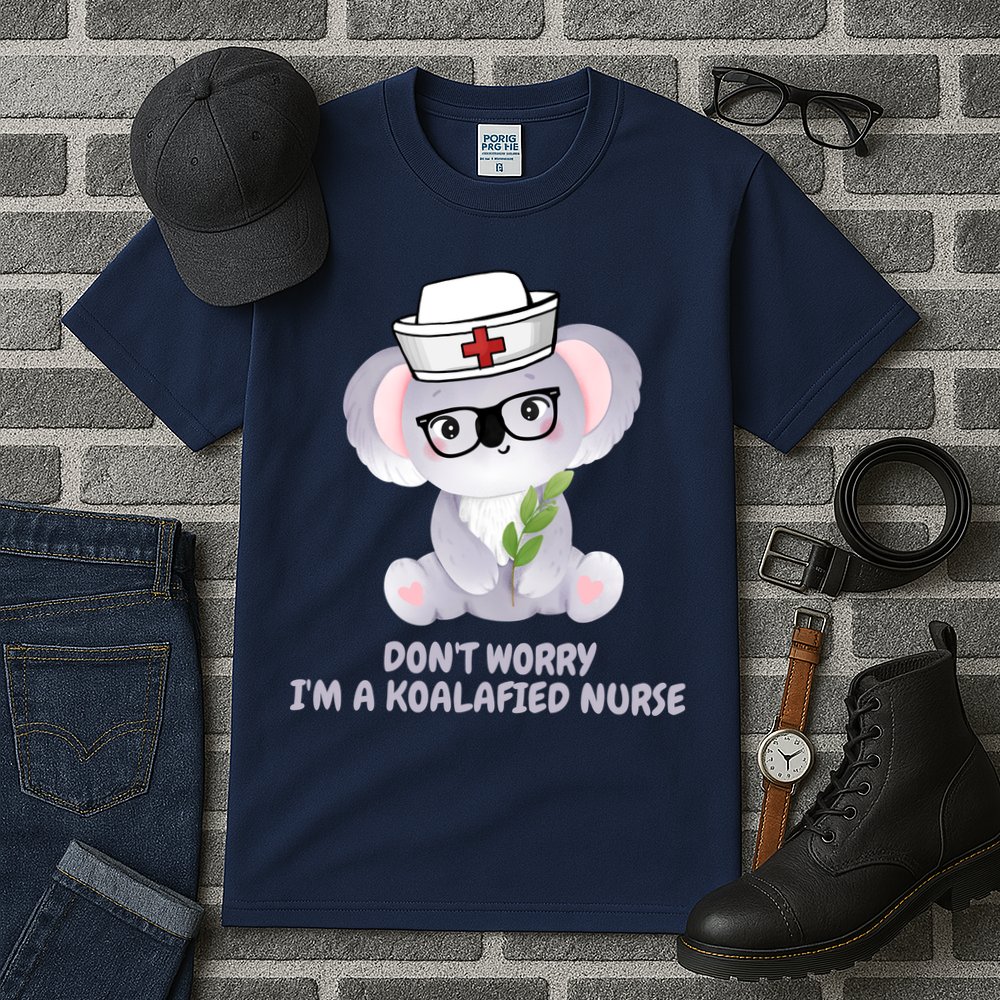 Funny Nurse Gifts, Koala Koalafied Nursing Qualified Tall T-Shirt