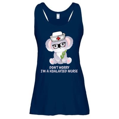 Funny Nurse Gifts, Koala Koalafied Nursing Qualified Ladies Essential Flowy Tank