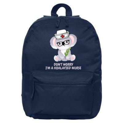 Funny Nurse Gifts, Koala Koalafied Nursing Qualified 16 in Basic Backpack