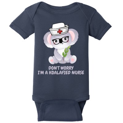Funny Nurse Gifts, Koala Koalafied Nursing Qualified Baby Bodysuit
