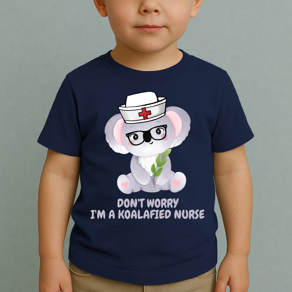 Funny Nurse Gifts, Koala Koalafied Nursing Qualified Toddler T-Shirt