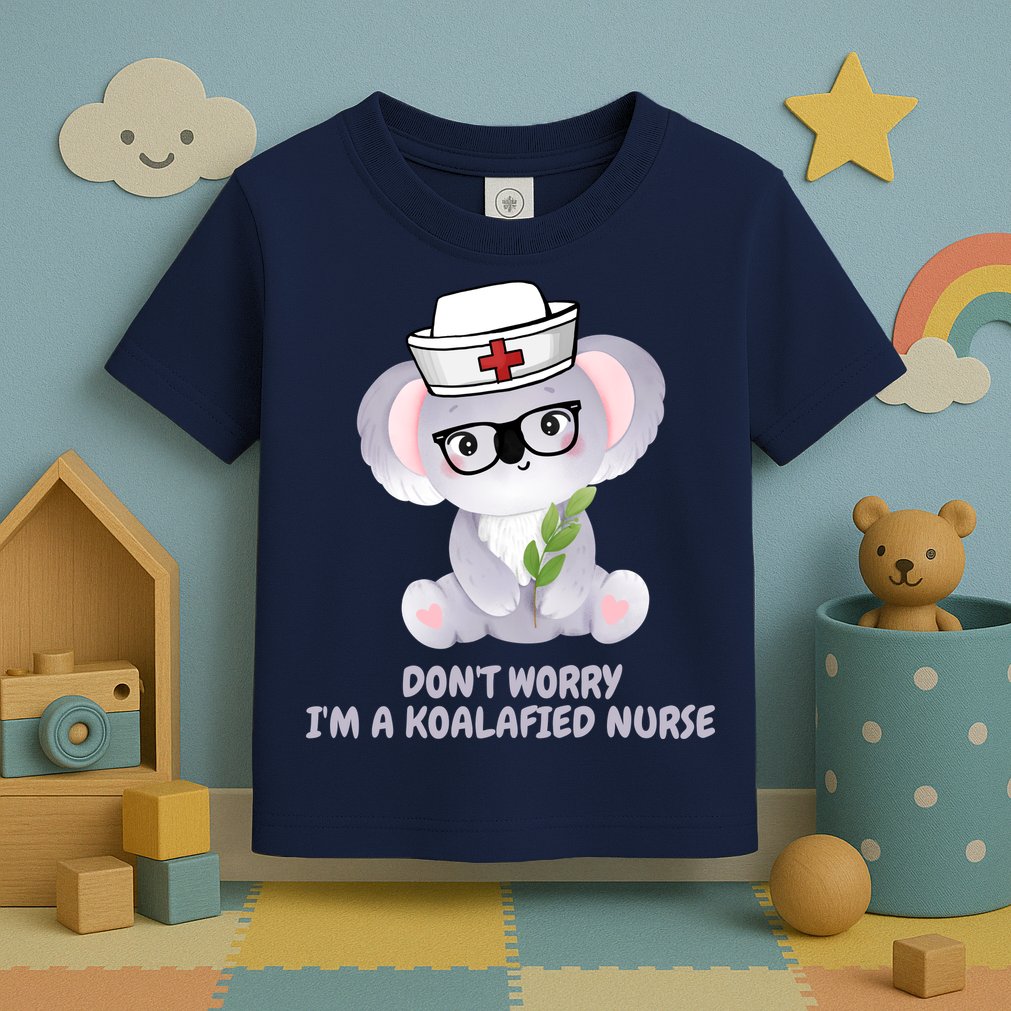 Funny Nurse Gifts, Koala Koalafied Nursing Qualified Toddler T-Shirt