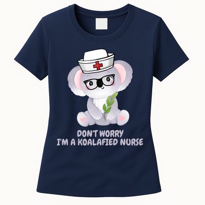 Funny Nurse Gifts, Koala Koalafied Nursing Qualified Womens T-Shirt
