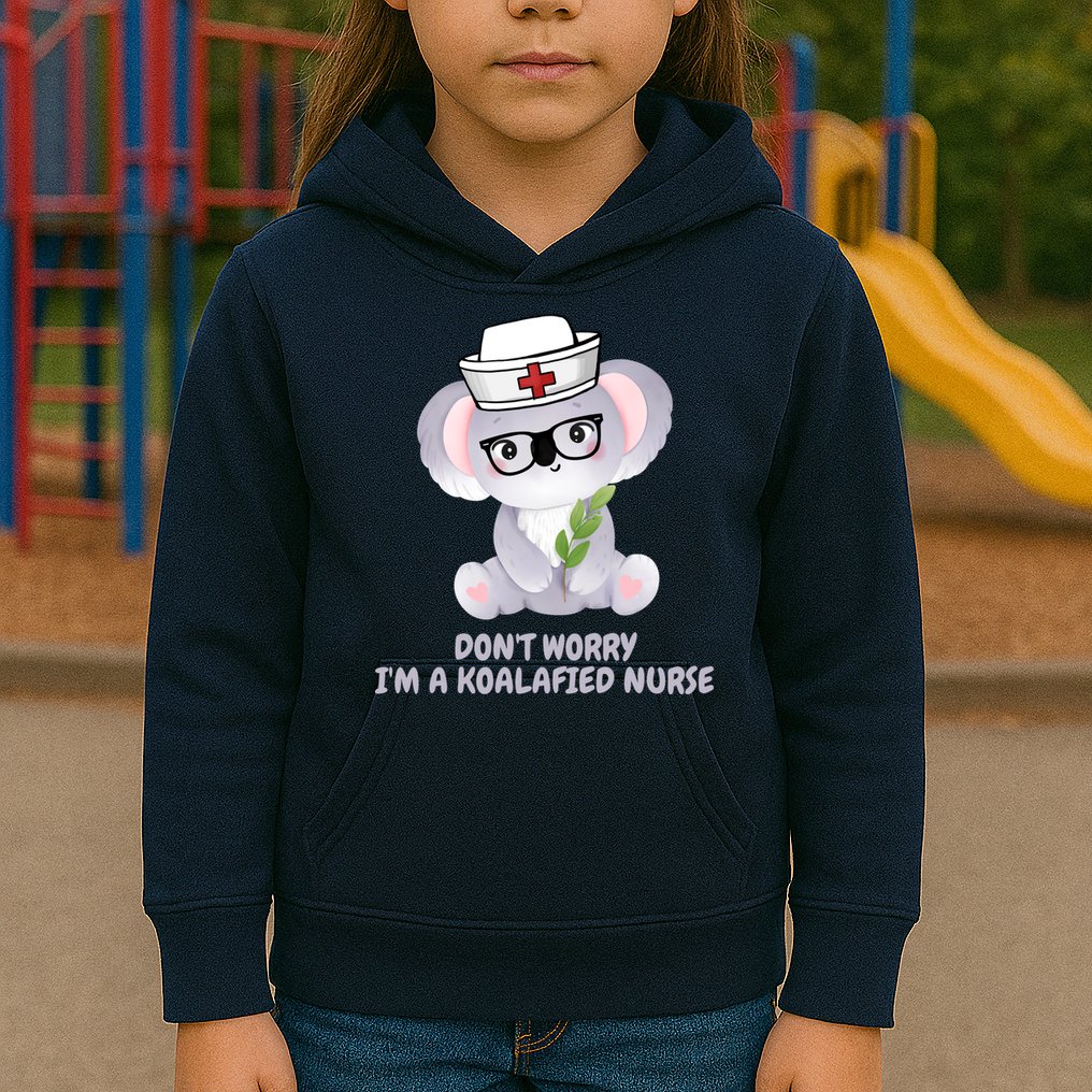 Funny Nurse Gifts, Koala Koalafied Nursing Qualified Kids Hoodie