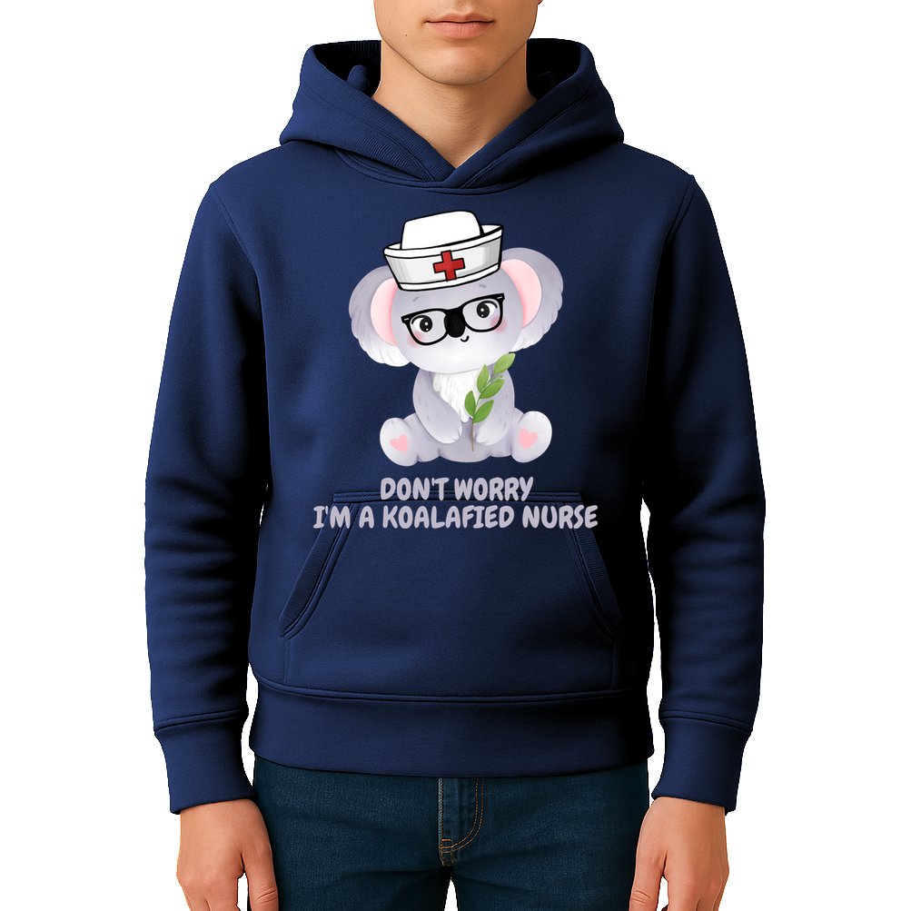 Funny Nurse Gifts, Koala Koalafied Nursing Qualified Kids Hoodie
