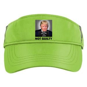 Funny Not Guilty Donald Trump Mug Shot Adult Drive Performance Visor