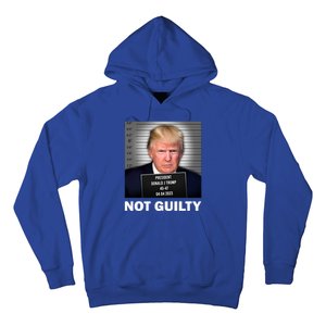 Funny Not Guilty Donald Trump Mug Shot Hoodie