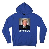 Funny Not Guilty Donald Trump Mug Shot Hoodie