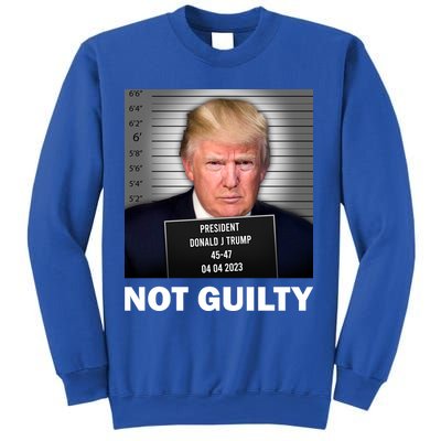 Funny Not Guilty Donald Trump Mug Shot Sweatshirt