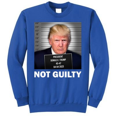 Funny Not Guilty Donald Trump Mug Shot Sweatshirt