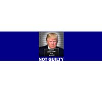 Funny Not Guilty Donald Trump Mug Shot Bumper Sticker