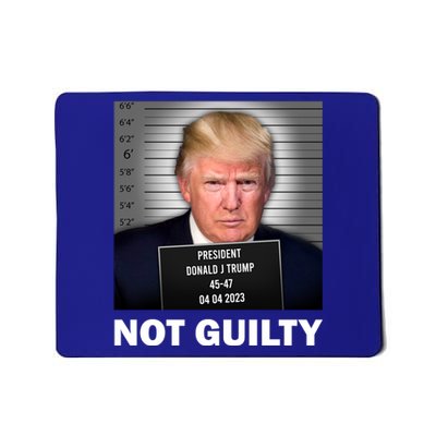 Funny Not Guilty Donald Trump Mug Shot Mousepad