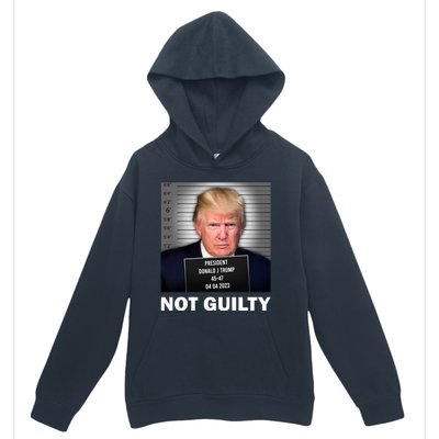 Funny Not Guilty Donald Trump Mug Shot Urban Pullover Hoodie