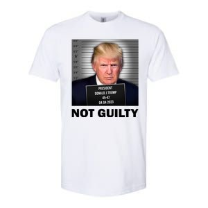 Funny Not Guilty Donald Trump Mug Shot Softstyle CVC T-Shirt