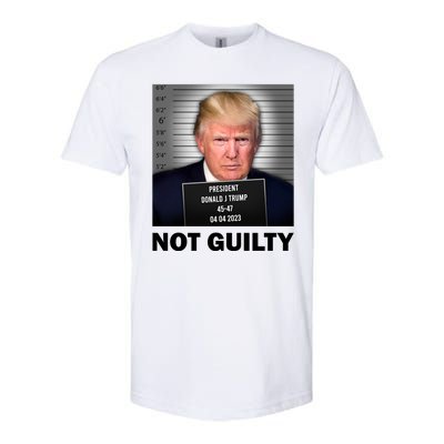 Funny Not Guilty Donald Trump Mug Shot Softstyle® CVC T-Shirt