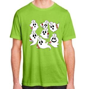 Funny Nurse Ghost Boo Scrub Western Halloween Spooky Season Great Gift Adult ChromaSoft Performance T-Shirt