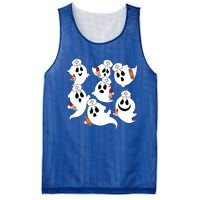 Funny Nurse Ghost Boo Scrub Western Halloween Spooky Season Great Gift Mesh Reversible Basketball Jersey Tank