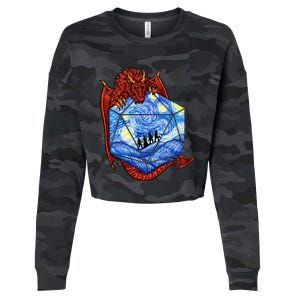 Funny Nerdy Gamer, Fantasy Art, Starry Night Cropped Pullover Crew