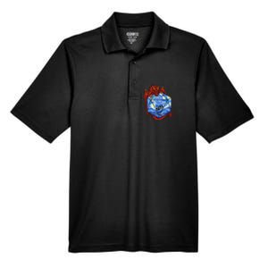 Funny Nerdy Gamer, Fantasy Art, Starry Night Men's Origin Performance Pique Polo