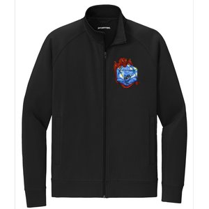 Funny Nerdy Gamer, Fantasy Art, Starry Night Stretch Full-Zip Cadet Jacket