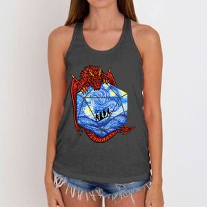 Funny Nerdy Gamer, Fantasy Art, Starry Night Women's Knotted Racerback Tank