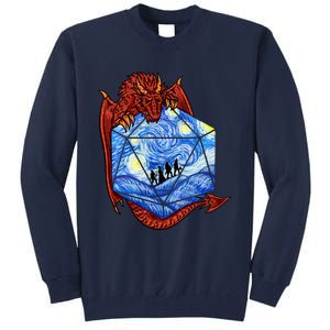 Funny Nerdy Gamer, Fantasy Art, Starry Night Tall Sweatshirt